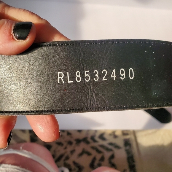 Hologram rock n roll theme unisex belt.  Vinyl.  Music sz large - Picture 4 of 7